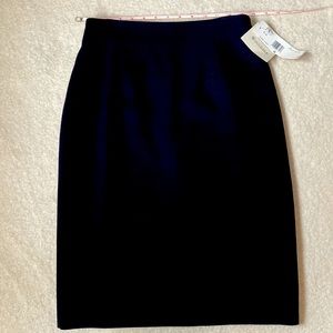 Evan Picone Black Wool Skirt Size 6 NWT